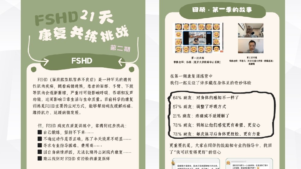 好动计划·FSHD 21天康复共练营第二期 圆满收官